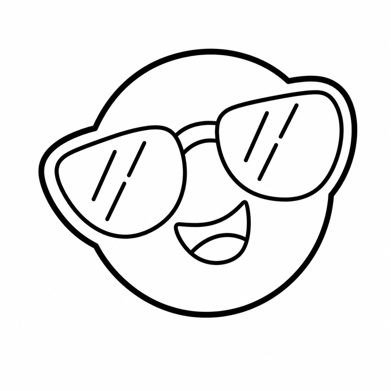 Cara de payaso con gafas