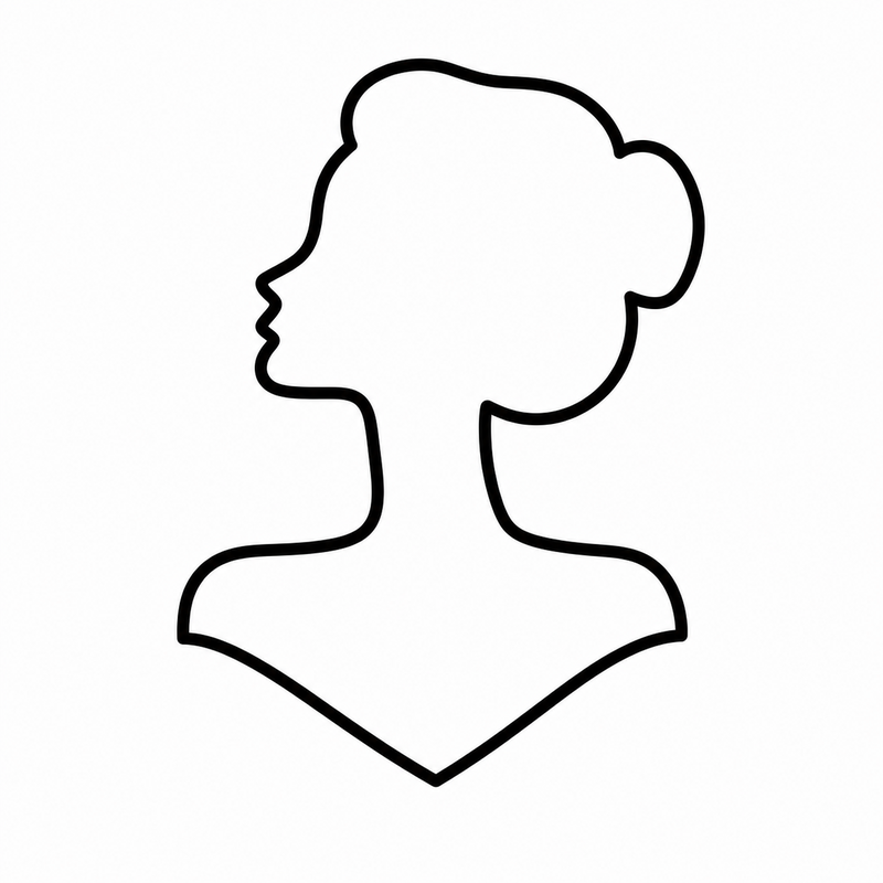 Silueta femenina estilo 6