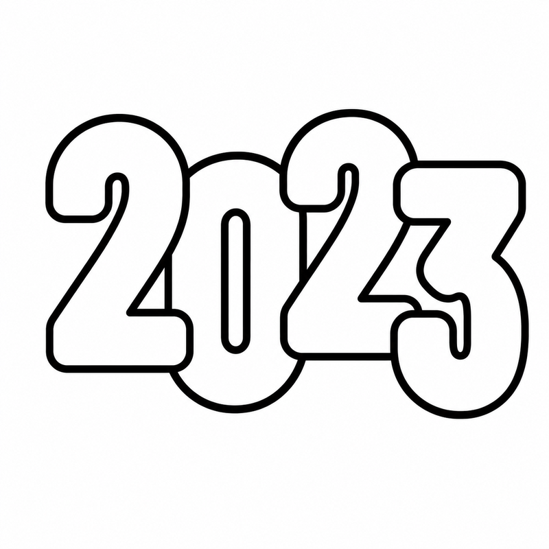 Letrero 2023 estilo 2