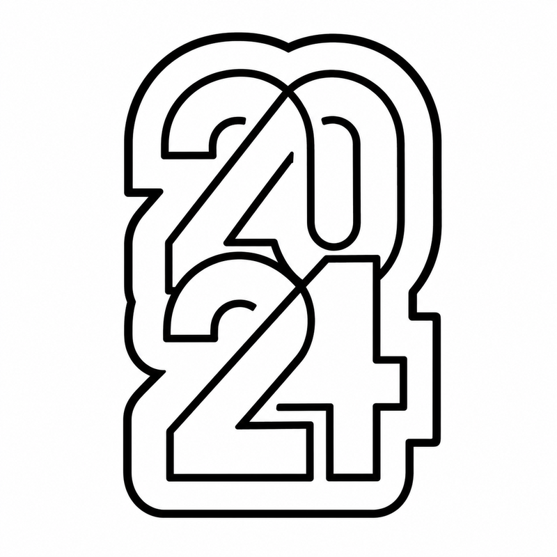 Letrero 2024 vertical