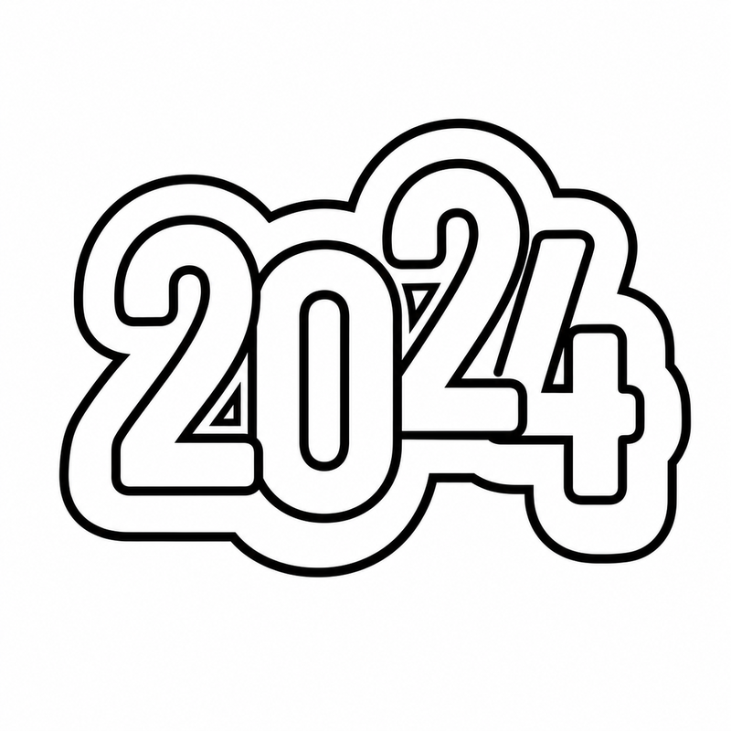Letrero 2024 estilo 3
