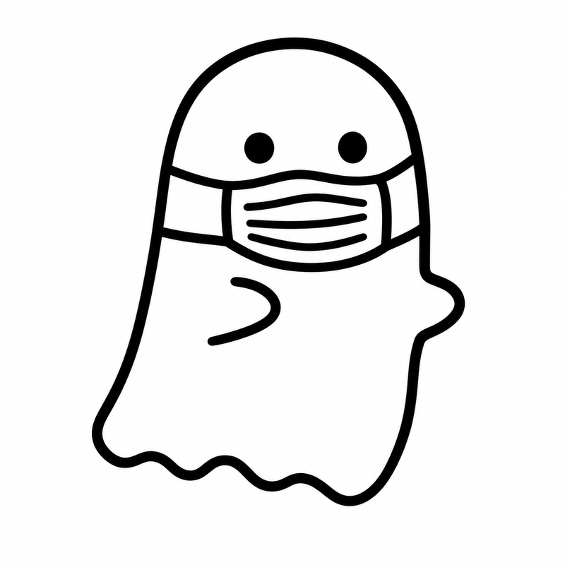 Fantasma con mascarilla estilo 12