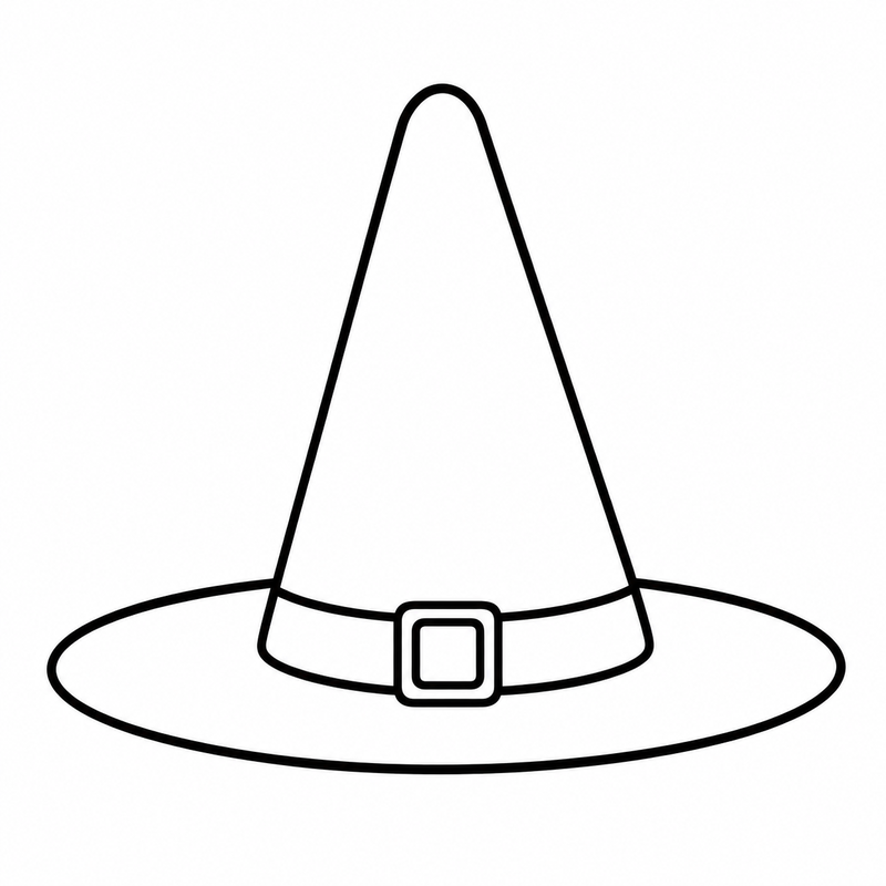 Sombrero de bruja estilo 8