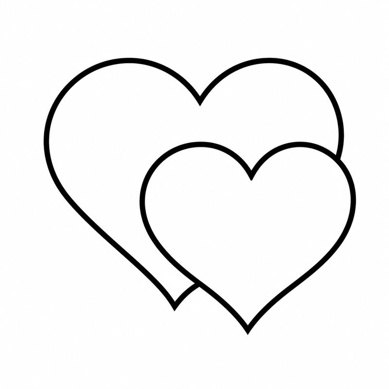 Corazones dobles estilo 1