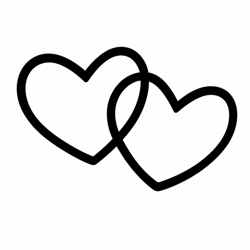 Corazones dobles estilo 2