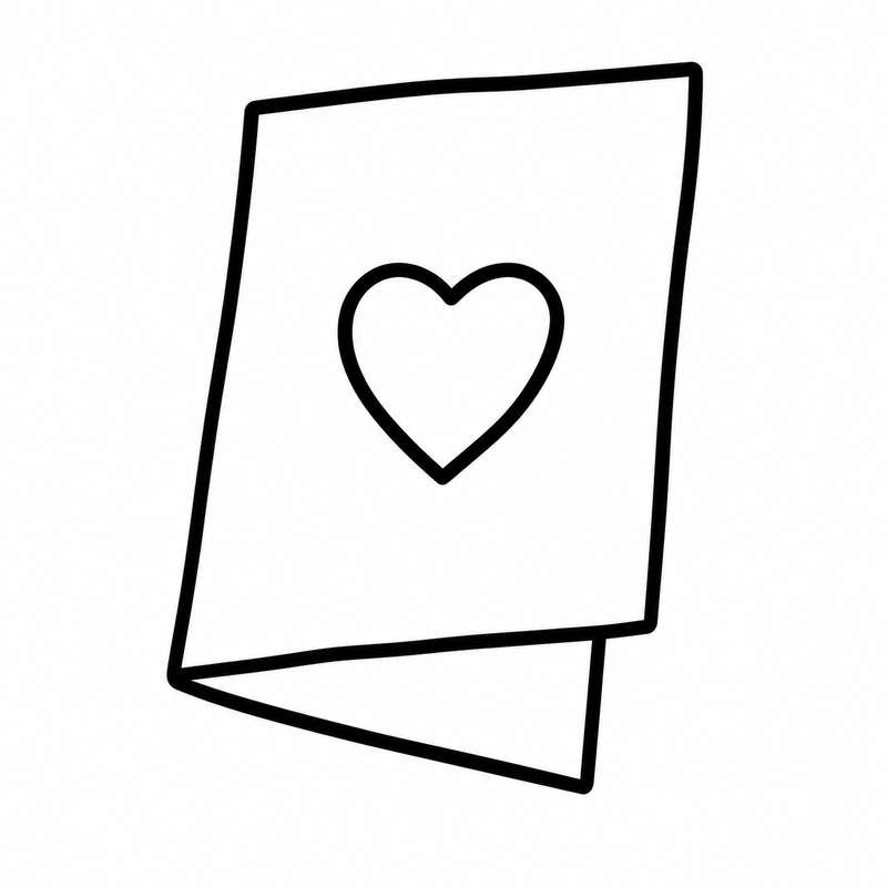 Postal con corazón