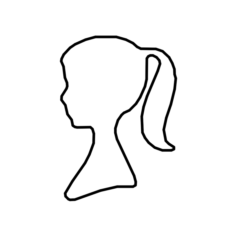 Silueta femenina estilo 1