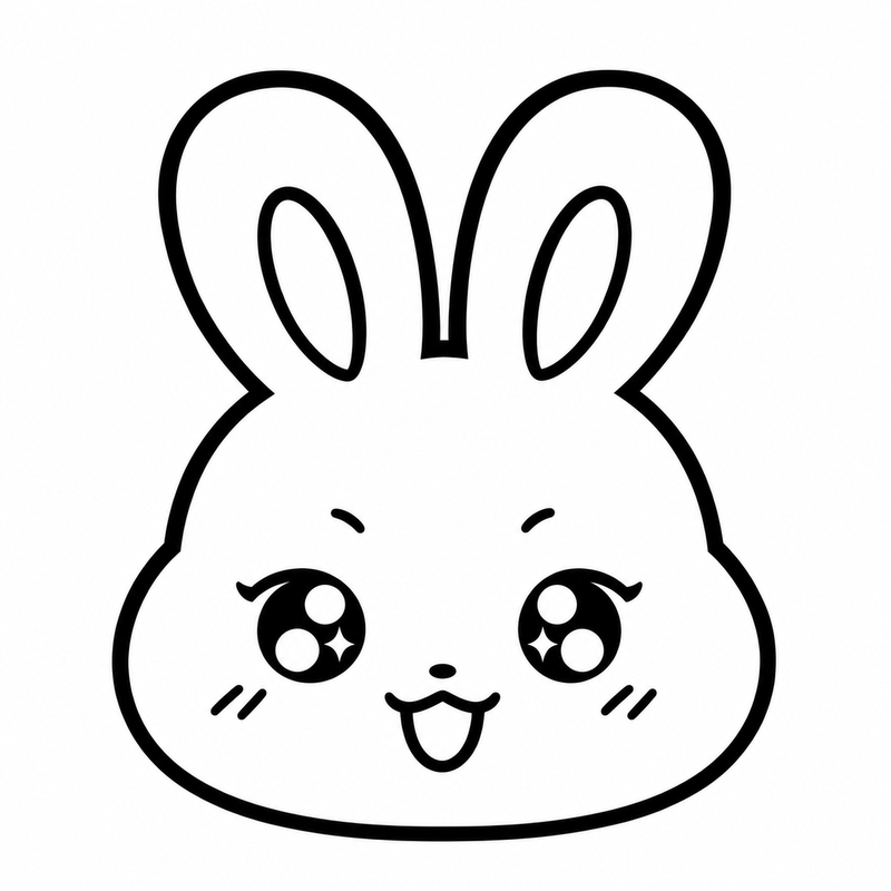 Kawaii Big-Eyed Bunny