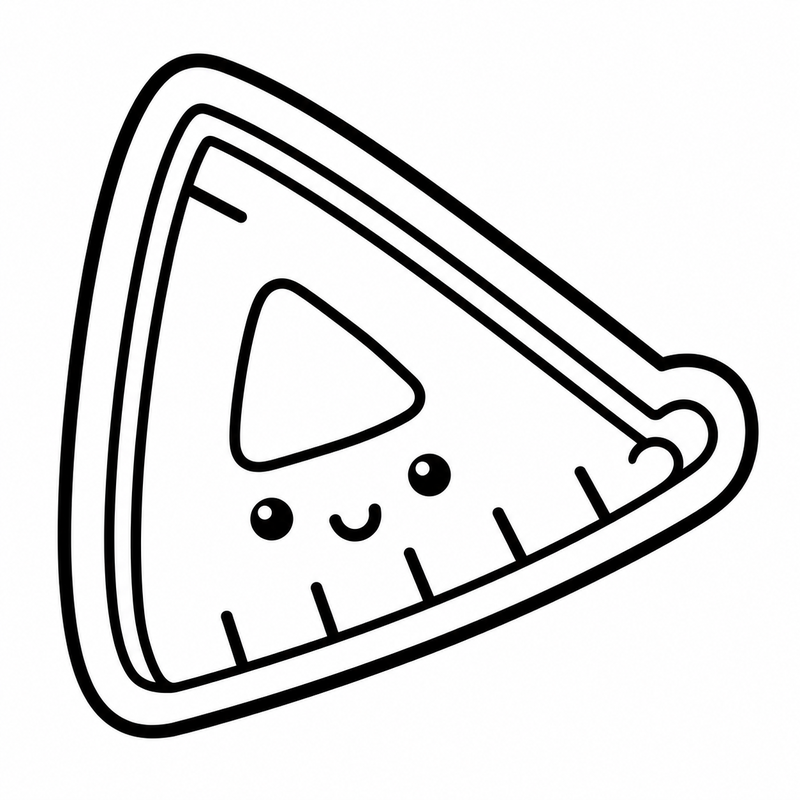 Kawaii Triangular Ruler