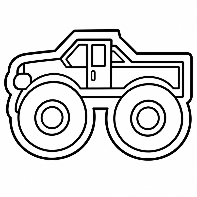 Simple Truck Big Wheels