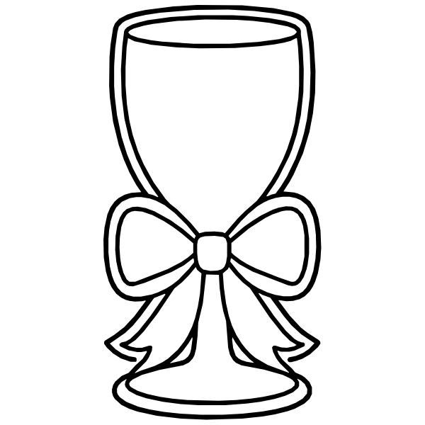 Champagne Flute with Bow