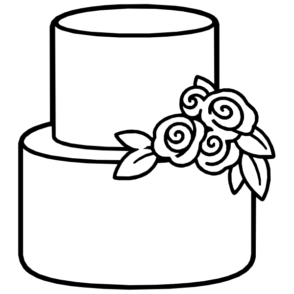Two-Tier Wedding Cake