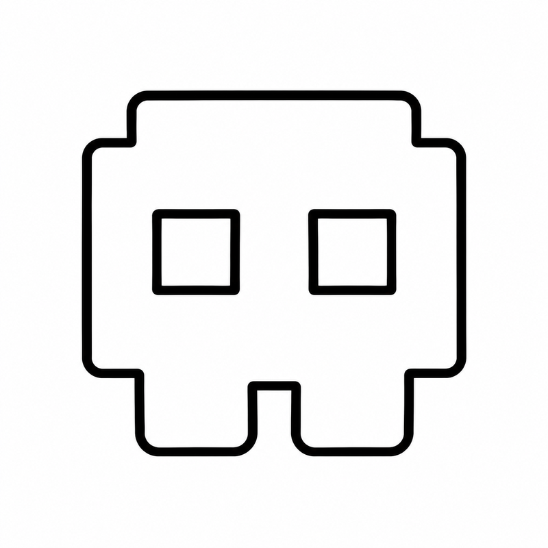Minimalist Pixel Robot